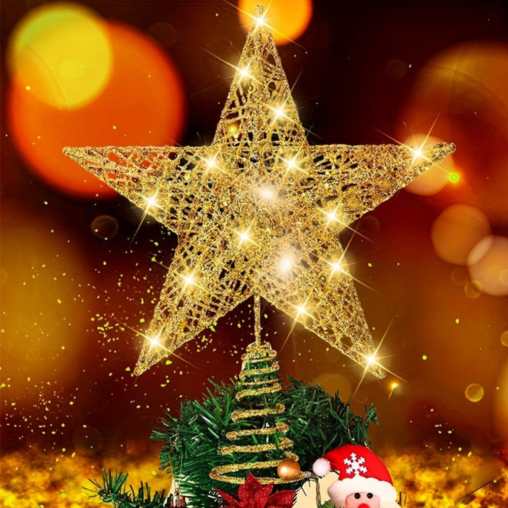 Étoile de Noël en Or Lumineuse LED - BlxckFR