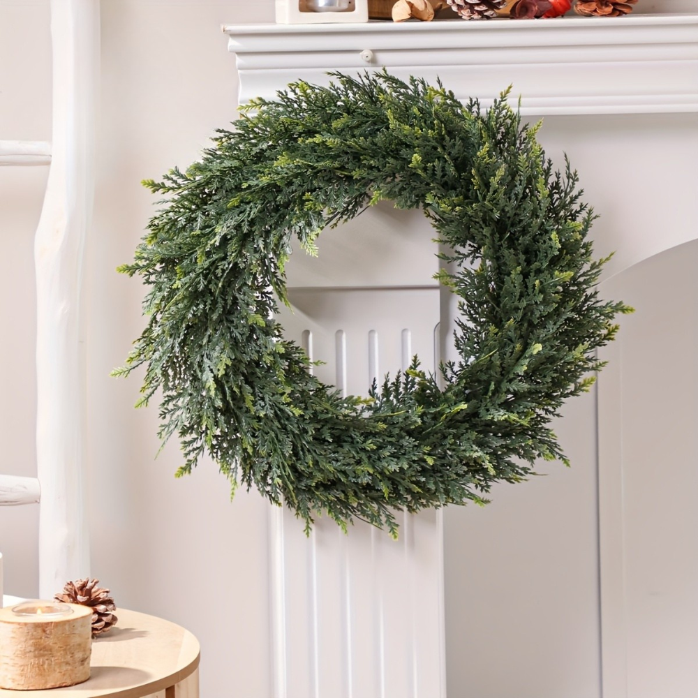 Guirlande de Noël Artificielle en Cèdre pour Porte d'Entrée - BlxckFR