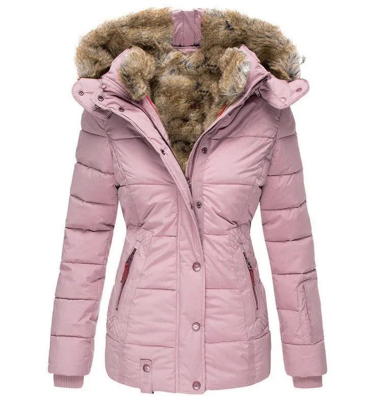 Manteau Hiver Douillet en Simili Fourrure