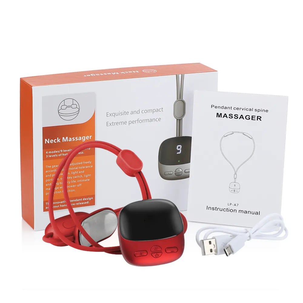 Massager de Cou Relaxant à Chaleur et Vibrations