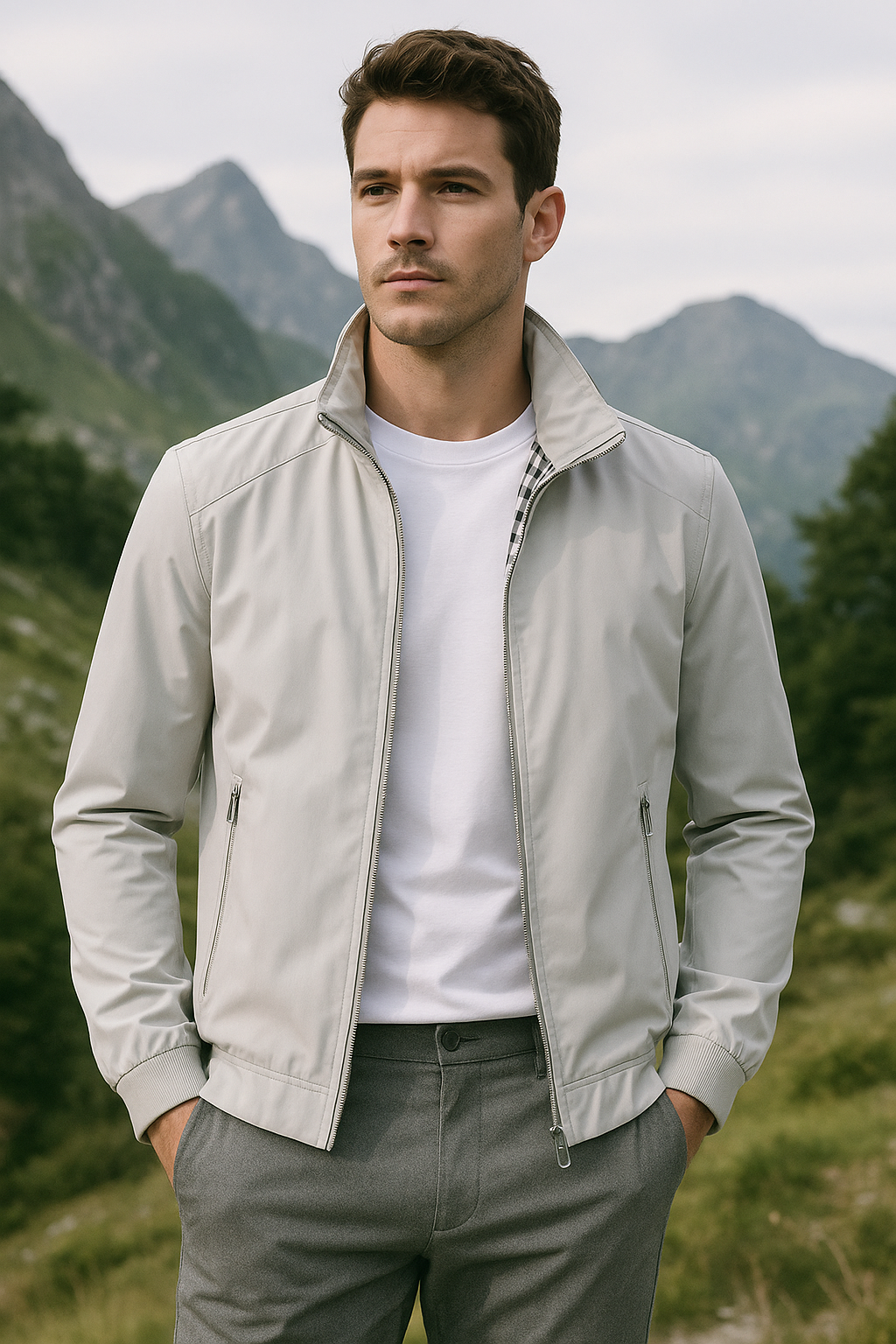 Veste Été Légère pour Homme Imperméable au Vent