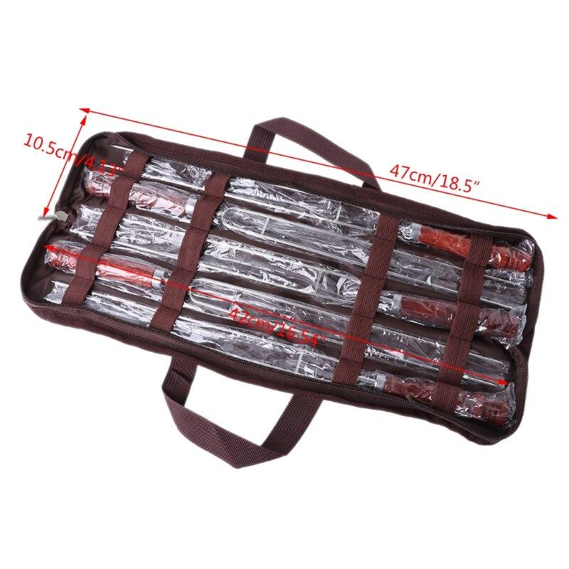 Ensemble de 5 Fourchettes à Barbecue avec Sac de Rangement 5
