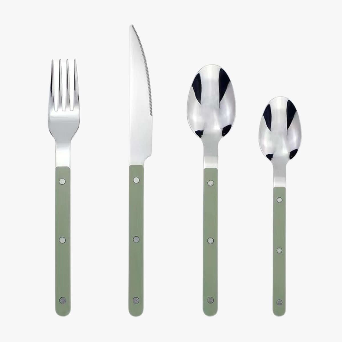 Ensemble de Couverts de Table 24 Pièces avec Couteaux de Table Élégants pour Repas Raffinés 9