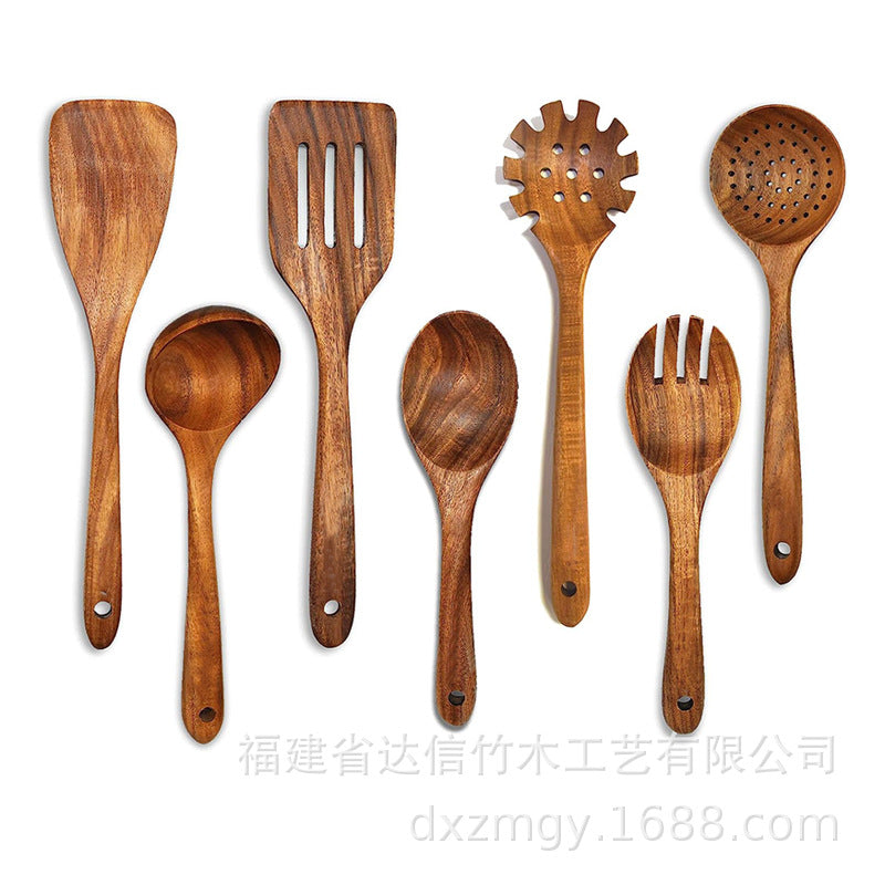 Ensemble de Cuisine en Bois Naturel 9
