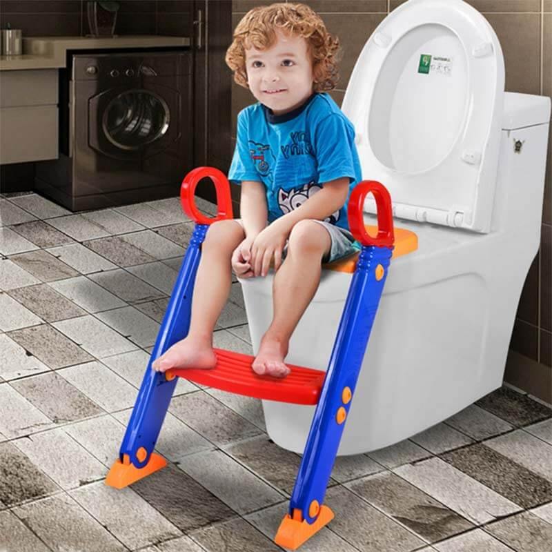 Entraîneur de toilettes pour enfants avec marche intégrée 6