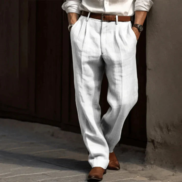 Pantalon Élégant Tailleur, Tissu Respirant