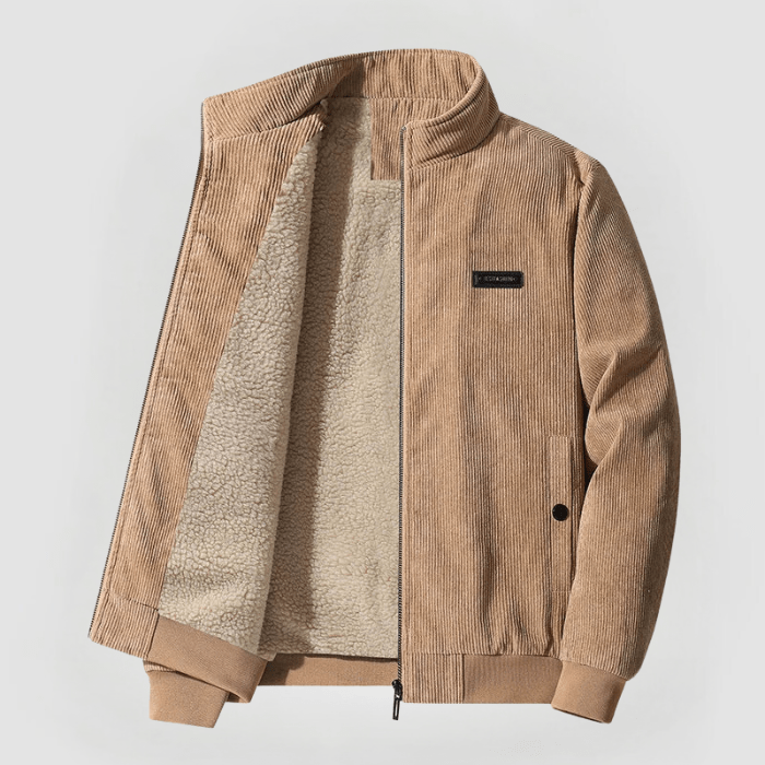 Manteau Hiver Câble Élégant