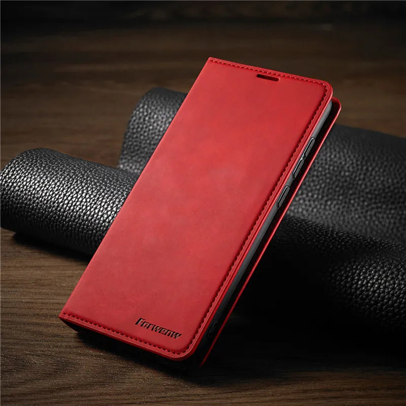 Étui iPhone en Cuir Magnétique 6
