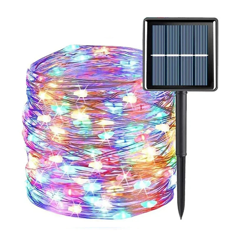 Lumière de Jardin Solaire Guirlande LED Extérieure