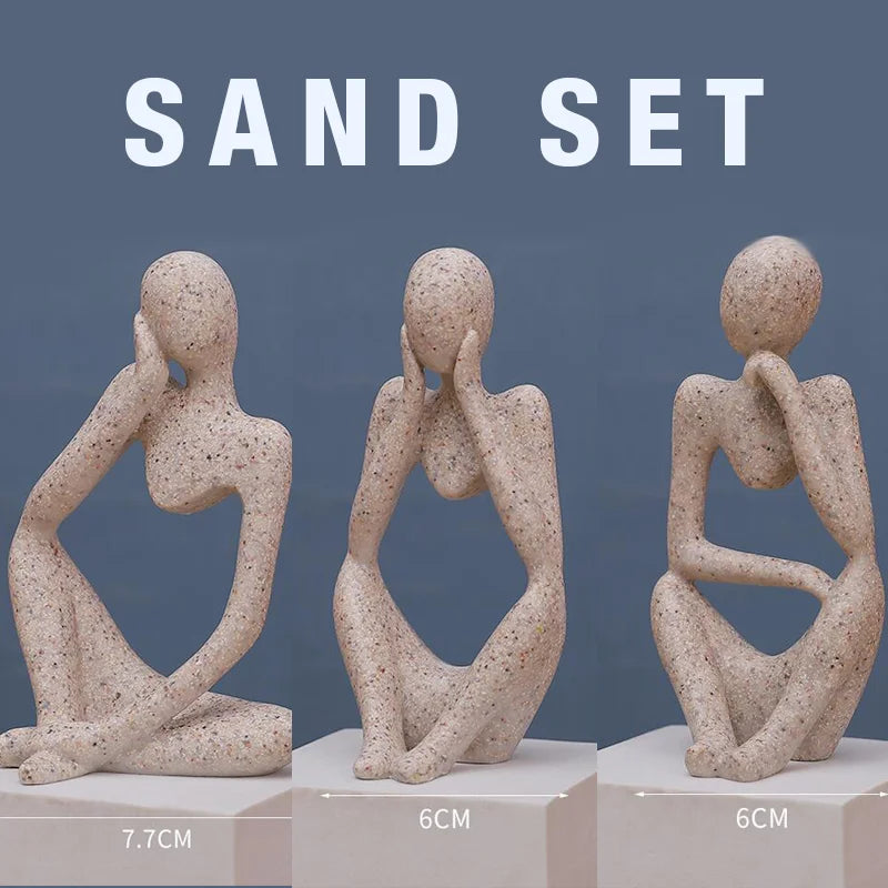 Figurines de Yoga Abstraites pour Décoration 15