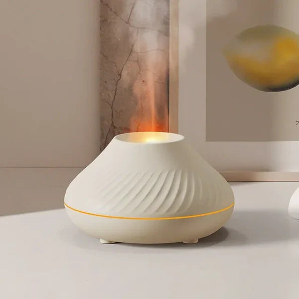 Diffuseur d'arôme avec effet flamme et humidificateur