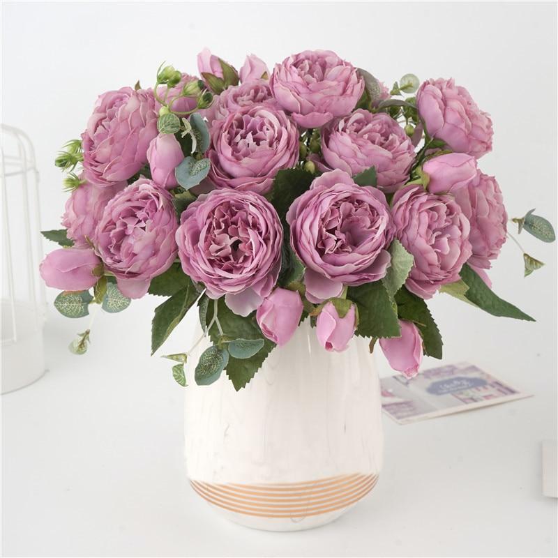 Centre de Table Floral Élégant en Pivoine