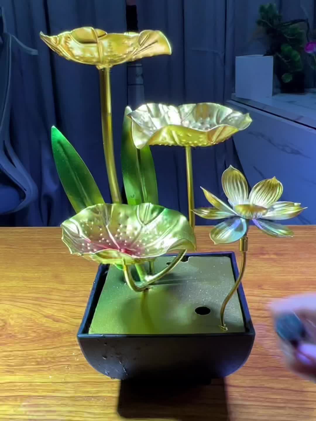 Fontaine dintérieur LED avec éclairage Ambiance Relaxante