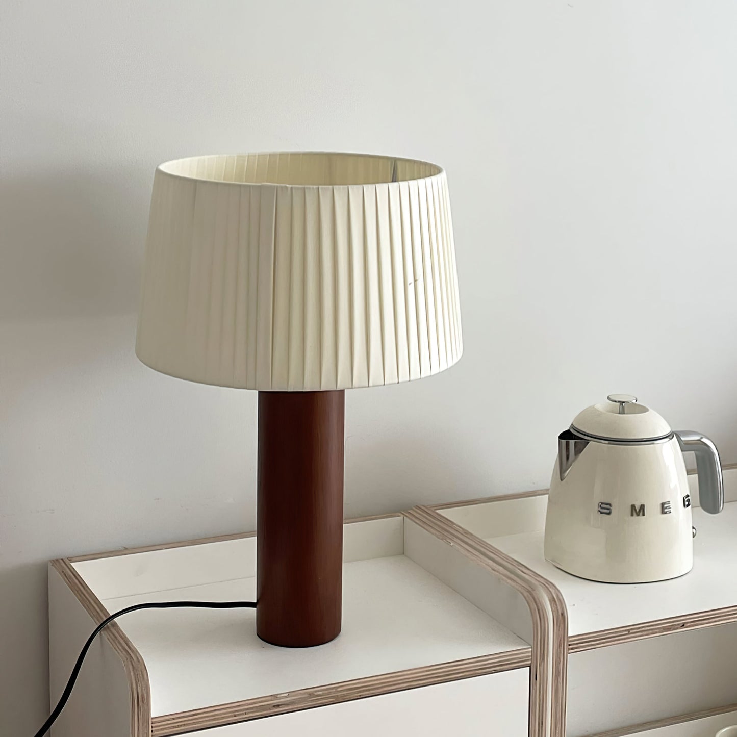 Lampe de Table Bois Massif Chaleureuse