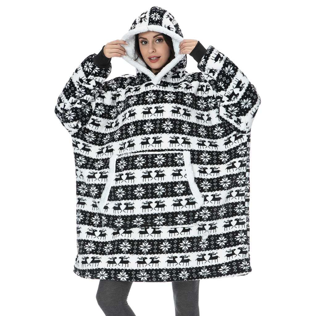 Plaid Capuchon Doublure Polaire