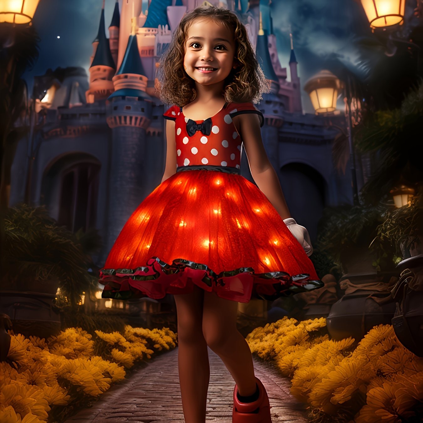 Robe de Souris Éclairante pour Filles - Foivo