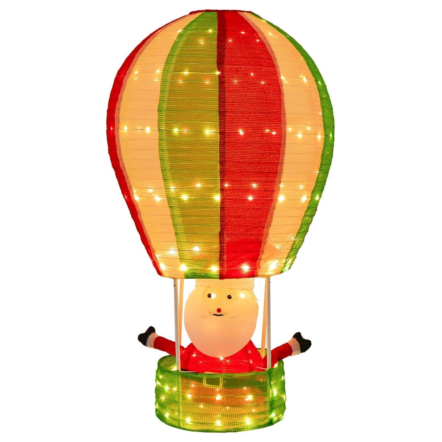Décoration Noël Lumineuse | Père Noël en Ballon avec Lumières - Foivo