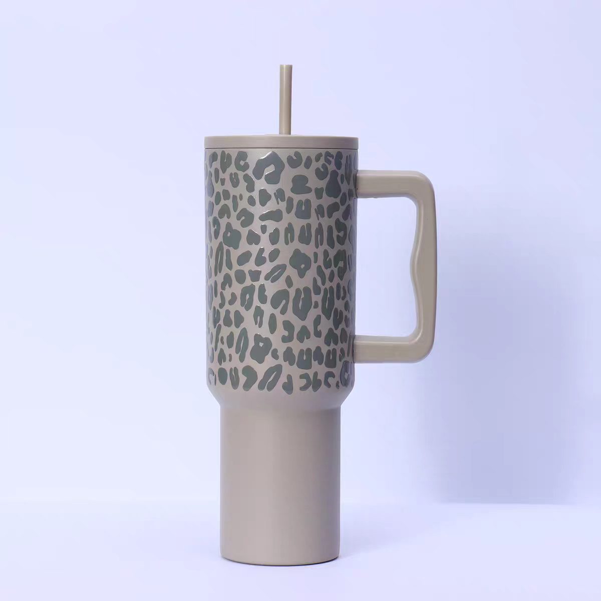 Gobelet Réutilisable Femme Motif Léopard Tendance 7
