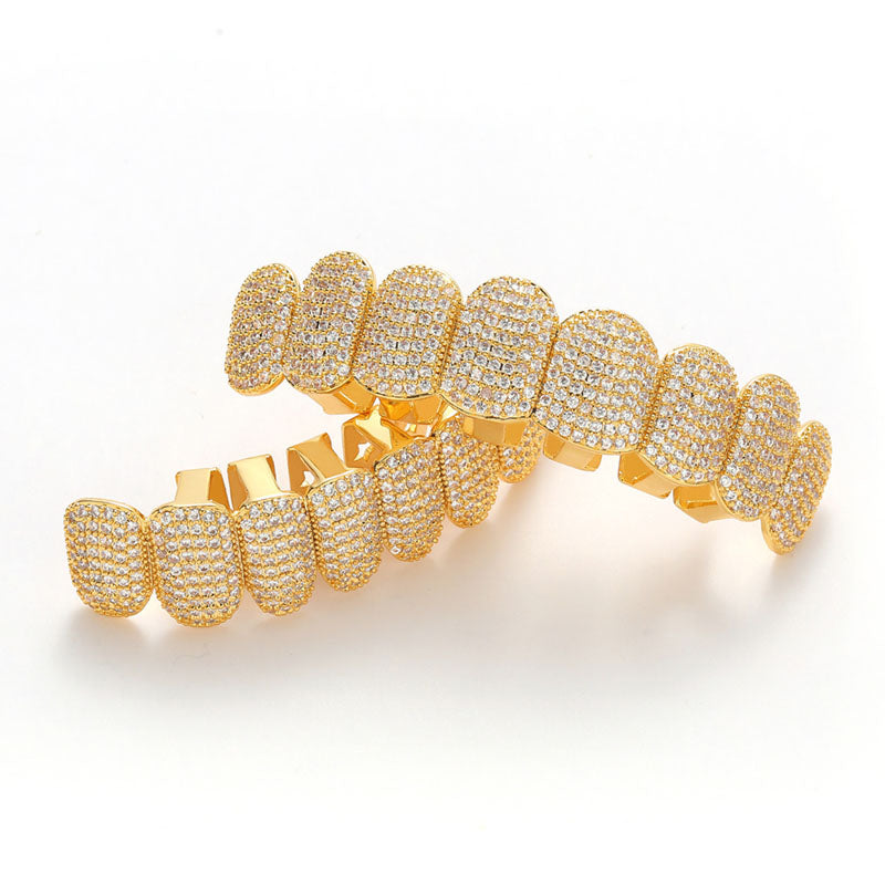Boucles d'Oreilles Brillantes en Or | Style Rap Éclatant pour Soirées - Foivo