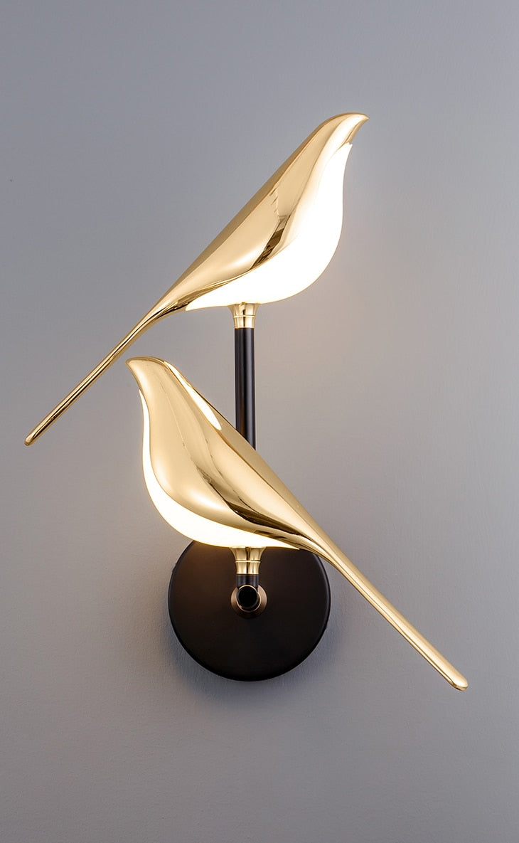Lampe LED Élégante – Design Luxe en Or, Table et Murale