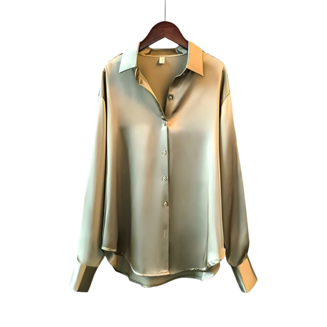 Blouse Féminine Satin Col Rond