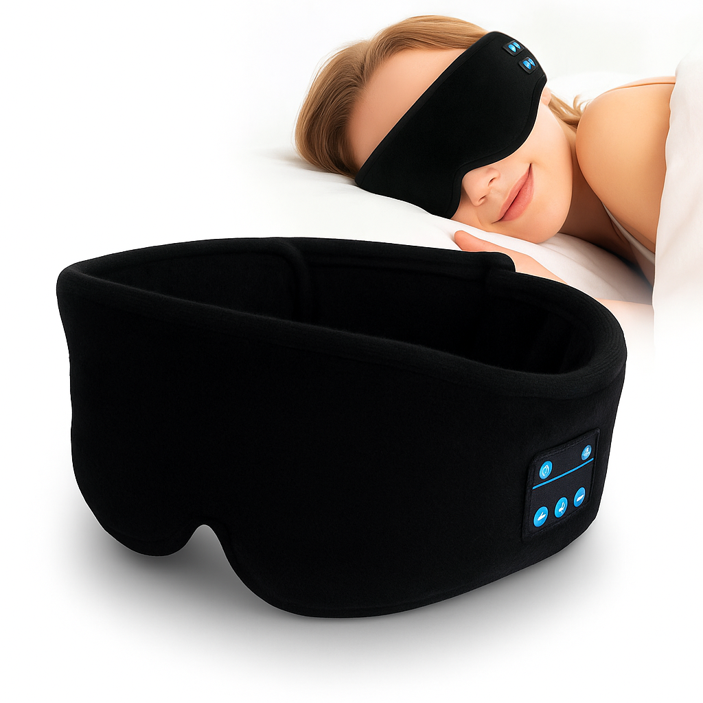 Écouteurs de Nuit Doux avec Masque de Sommeil - BlxckFR