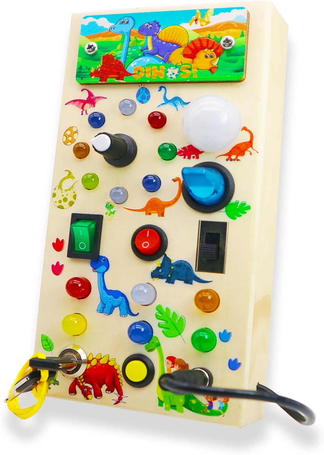 Jeu Éducatif LED en Bois avec Effets Lumineux