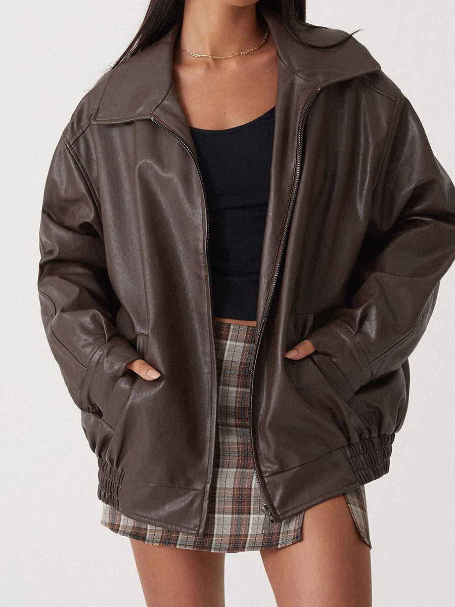 Veste Bomber Féminine Oversize Chic