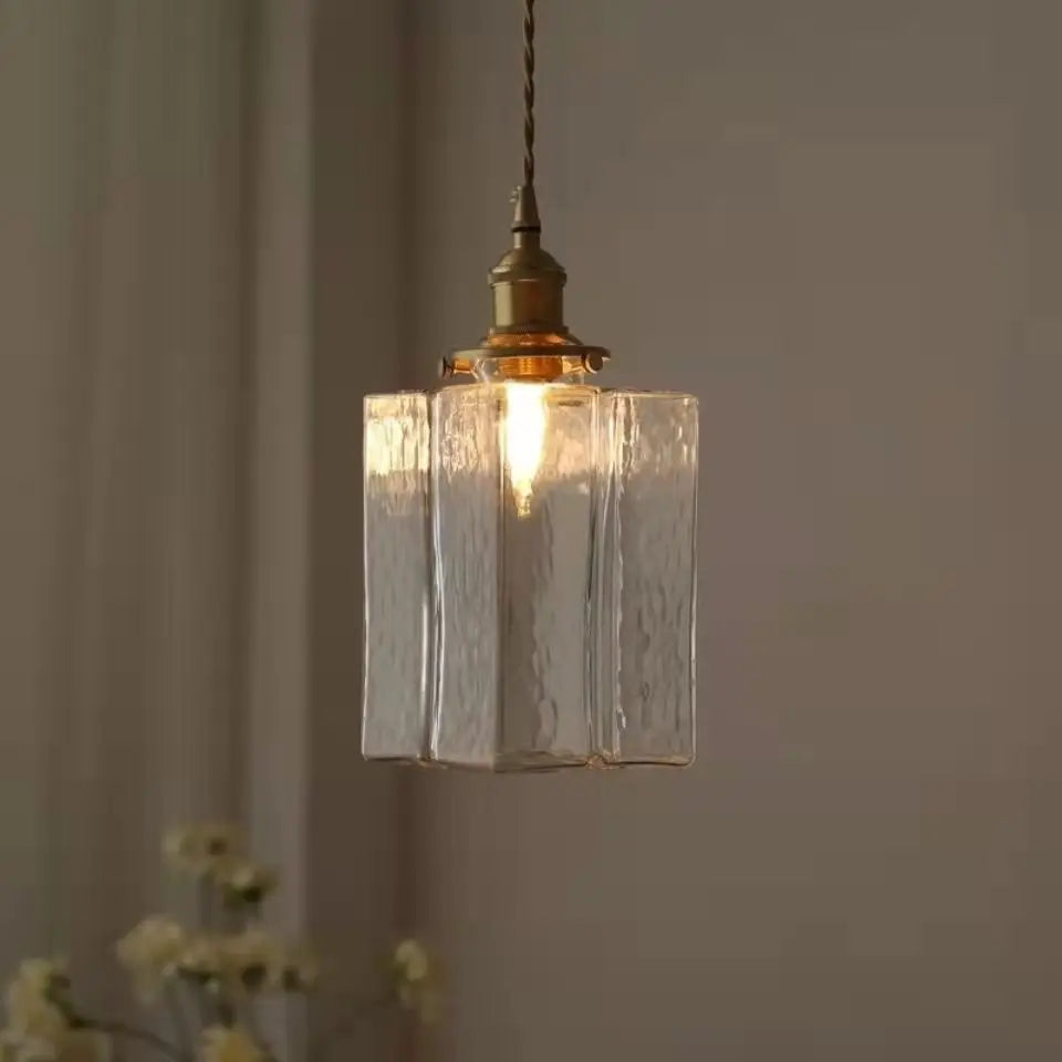 Lampe Suspendue Rétro en Verre