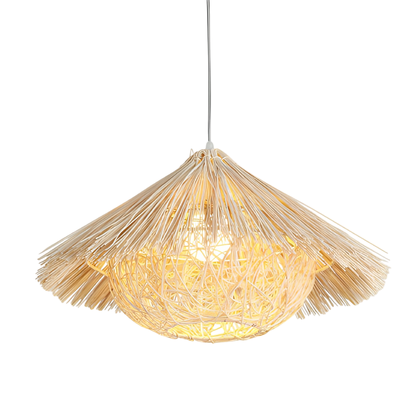 Lampe Suspendue Naturelle en Bambou