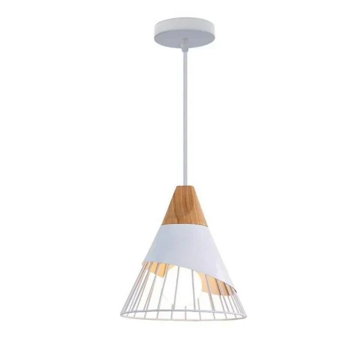 Lampe Suspendue Bois Rustique Chic