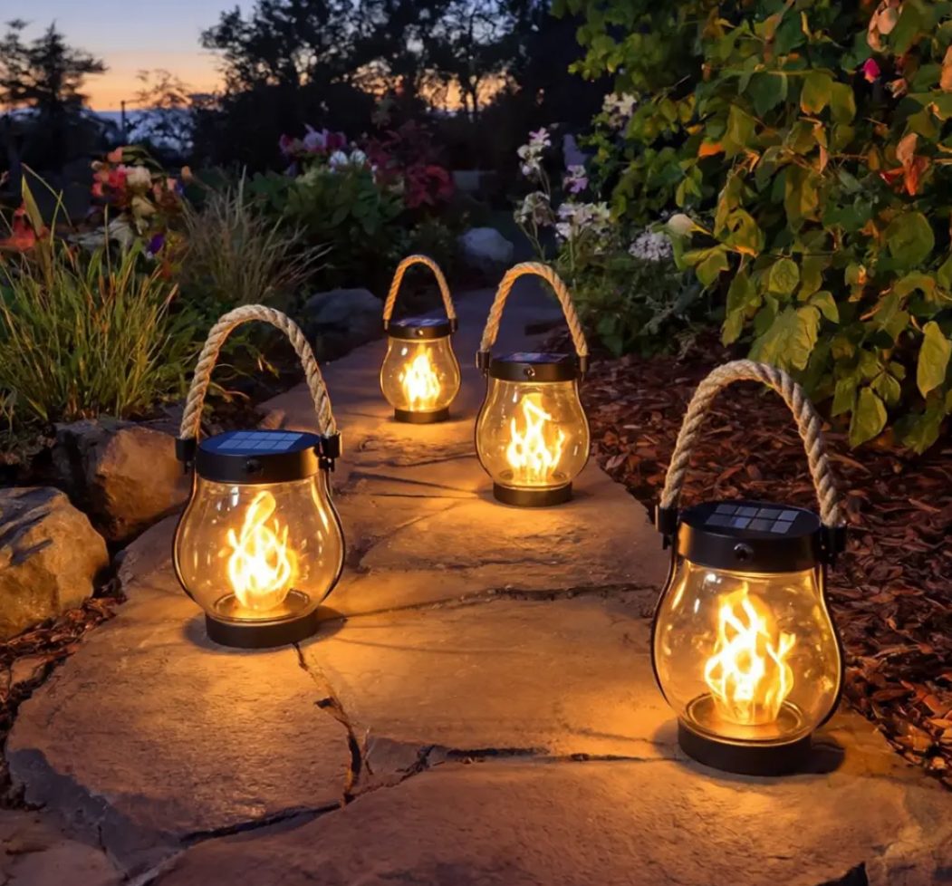 Lampe Solaire Ambiance Flamme pour Extérieur 7