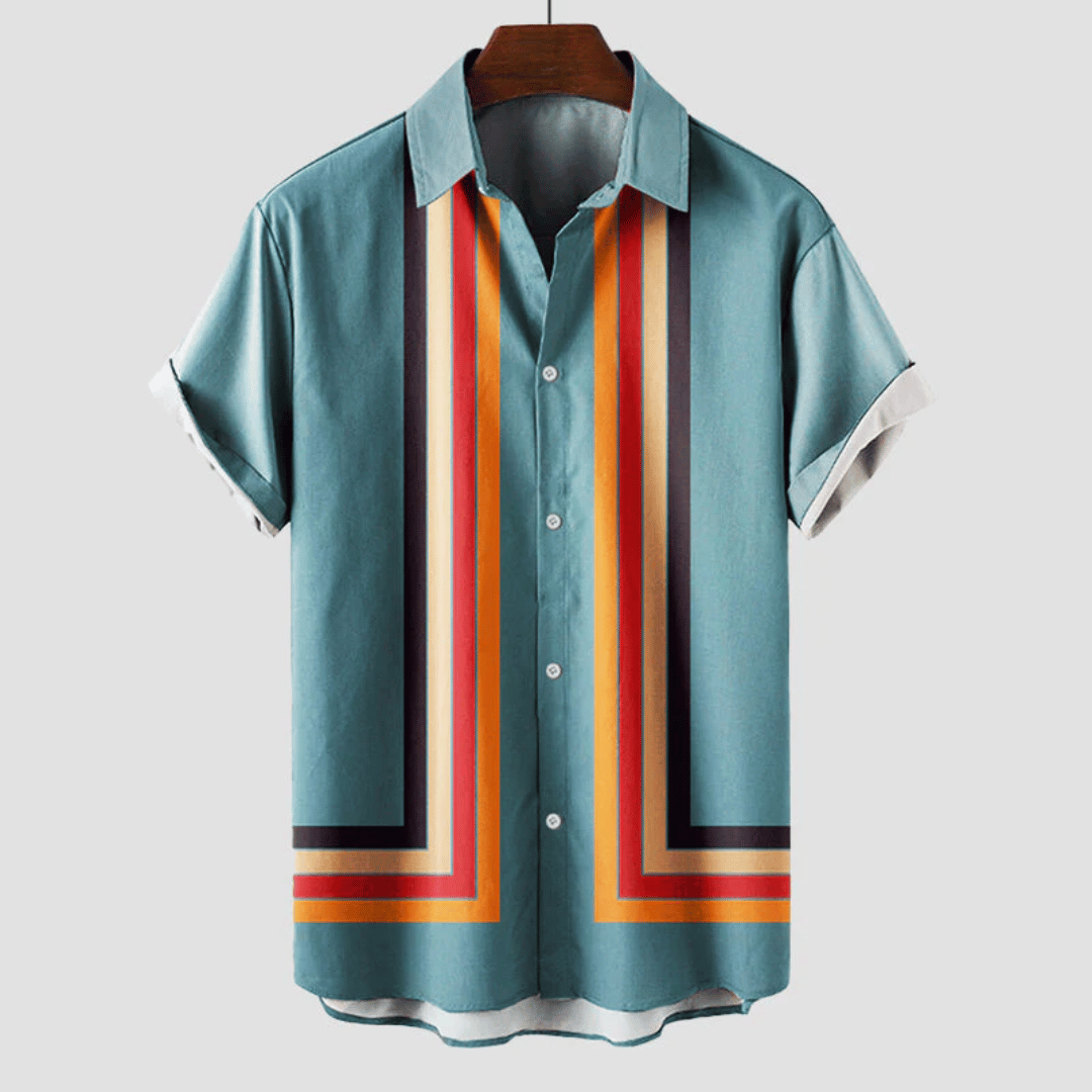 Chemise Été Décontractée à Rayures