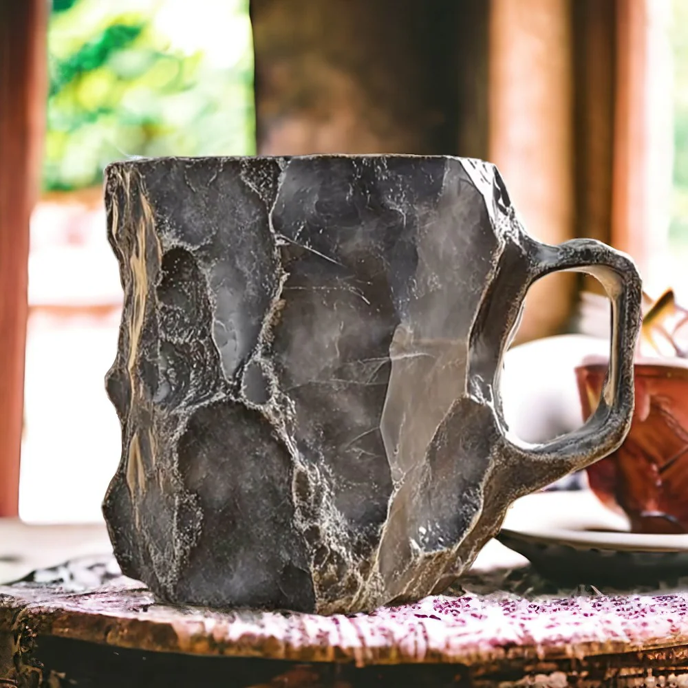 Tasse à Café Pierre Naturelle Décorative