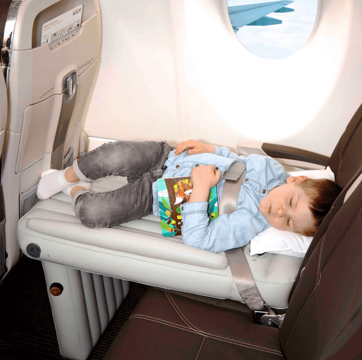 Lit Gonflable Enfant Matelas Confortable Portable Compact