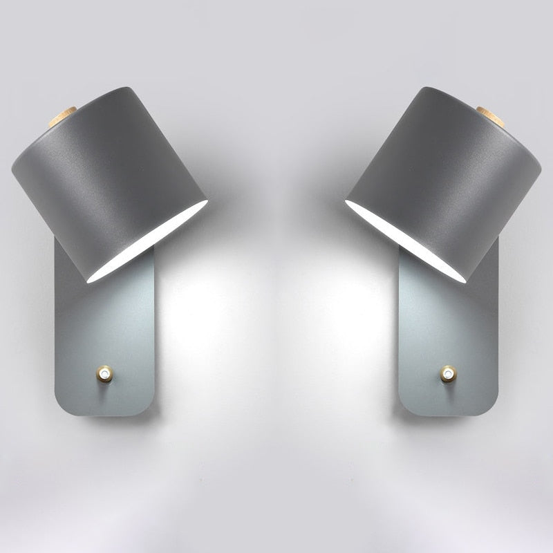 Lampe Murale Élégante en Métal avec Interrupteur Pratique