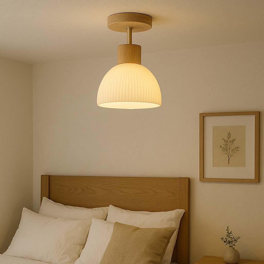 Lampe Plafond Design en Verre Élégant - Foivo