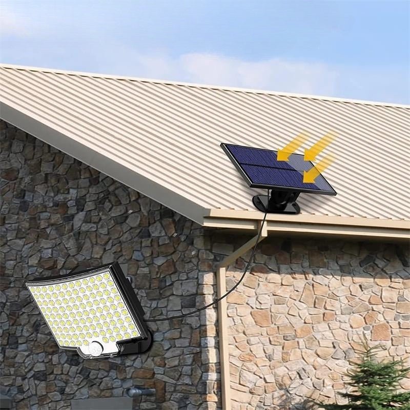 Lampe Solaire Sécurité LED avec Détecteur de Mouvement Extérieur