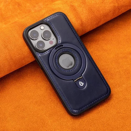 Étui iPhone Cuir Luxe Magnétique avec Support