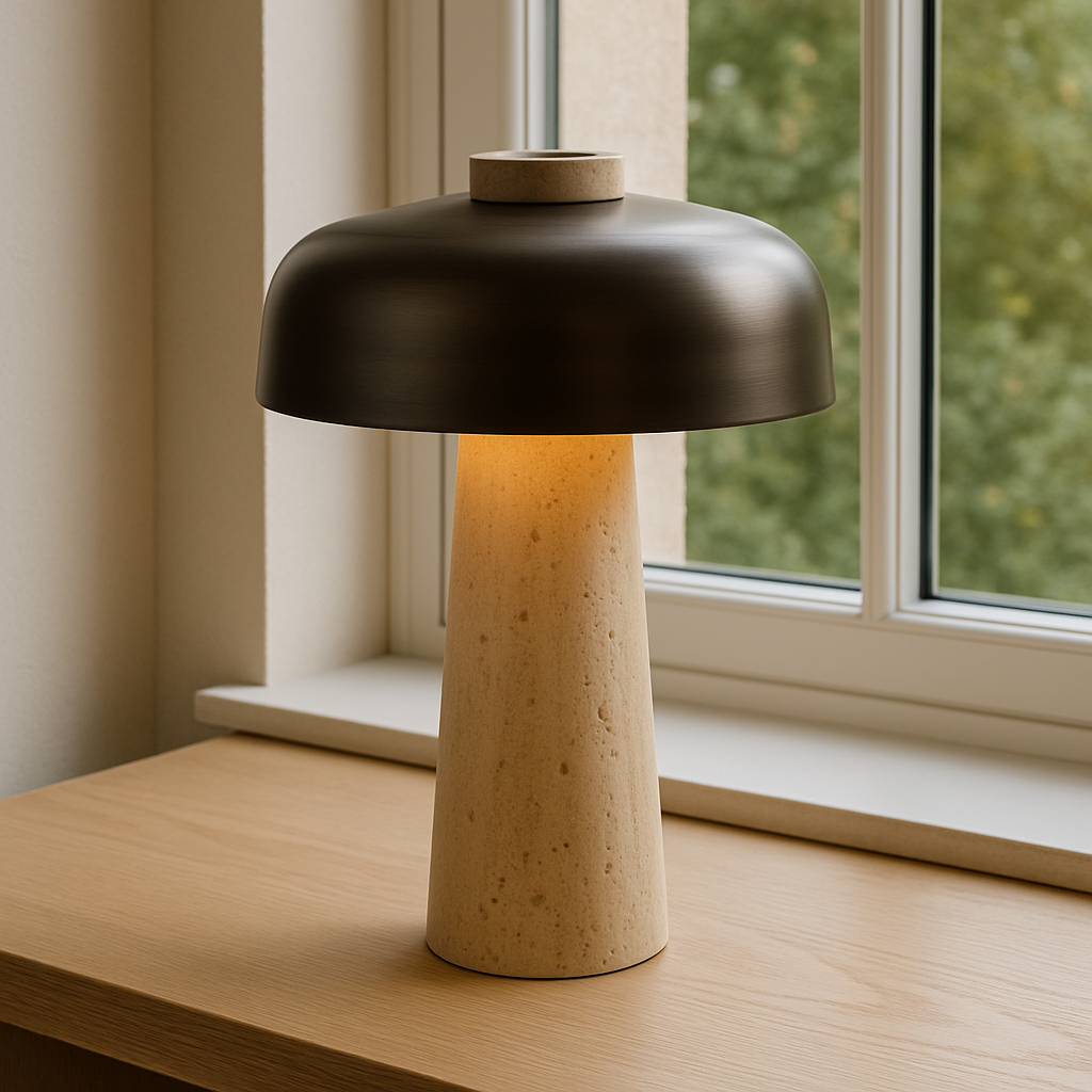 Lampe de Table en Pierre | Élégant et Chaleureux - Foivo