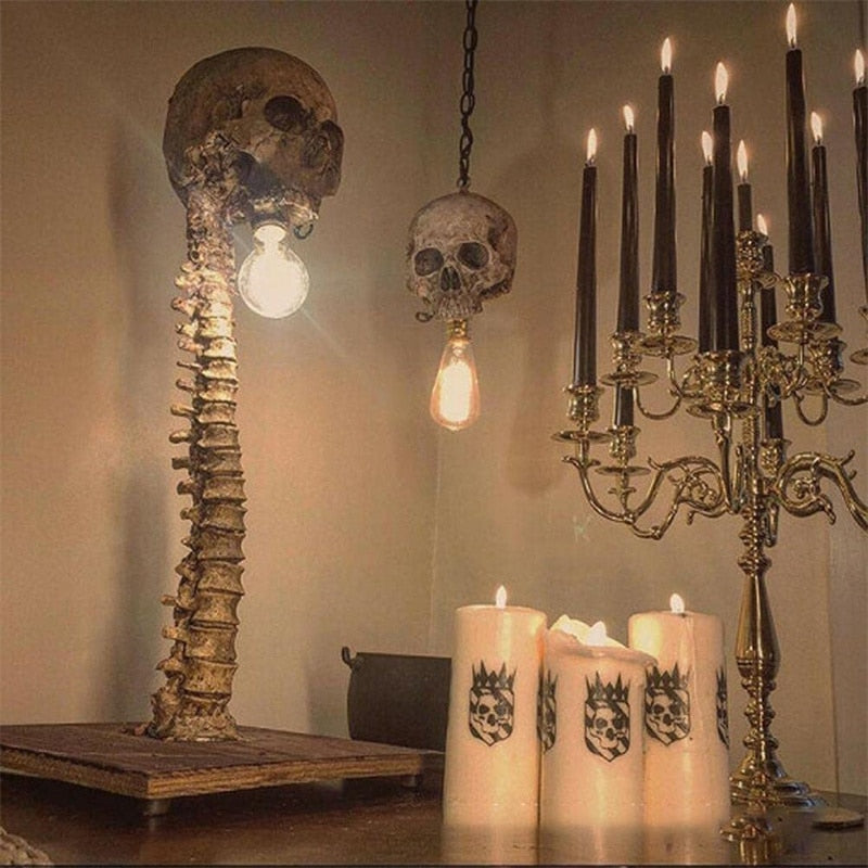 Lampe LED Macabre Élégante Noire - Foivo
