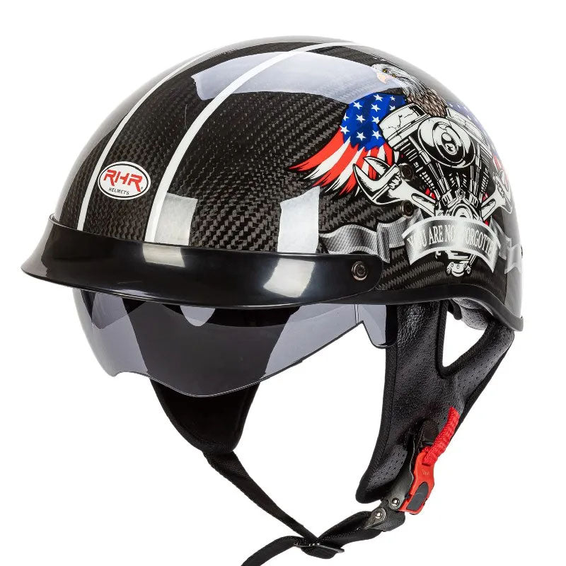 Casque Moto Vintage Léger et Sécuritaire