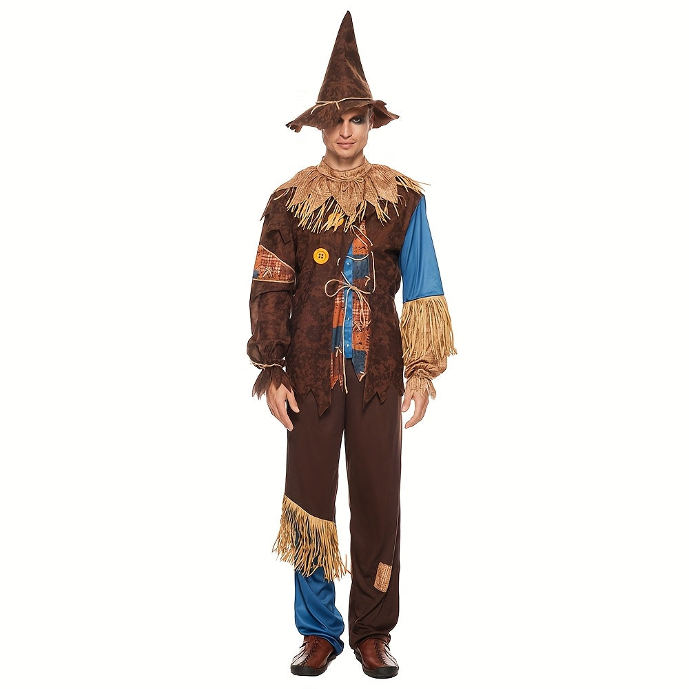 Costume d'Épouvantail pour Homme | Déguisement Automne Effrayant - Foivo
