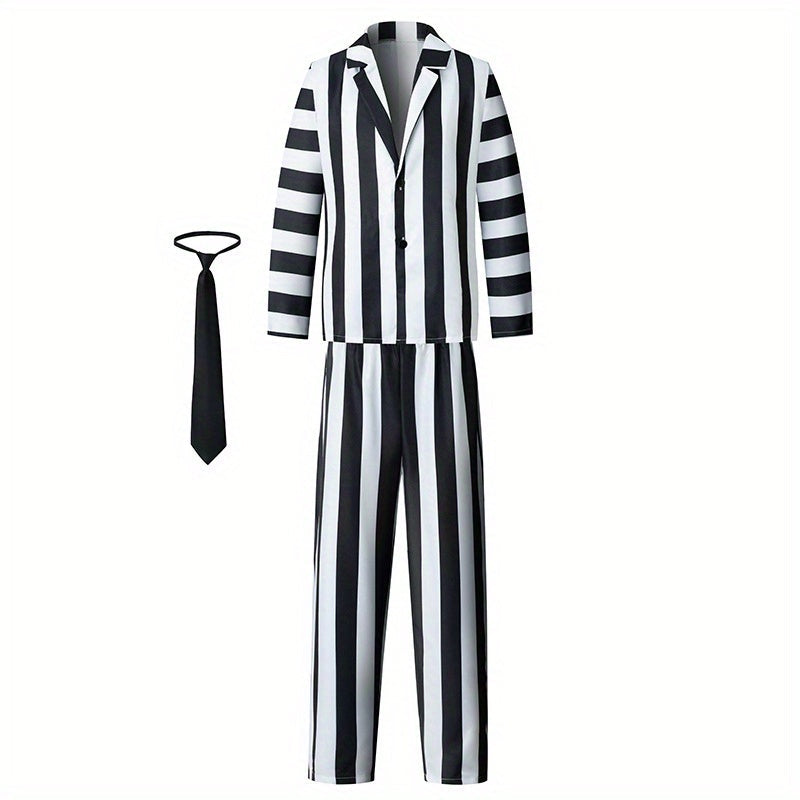 Costume d'Halloween à Rayures Stylo pour Homme - Foivo