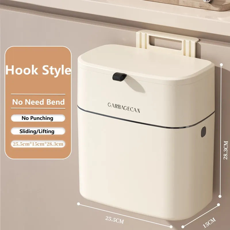 Mini poubelle suspendue Maison compacte pratique - Foivo