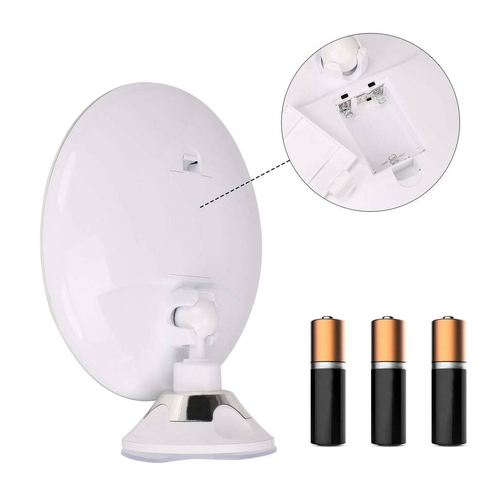 Miroir Maquillage LED Lumineux 10x Rotation Ajustable