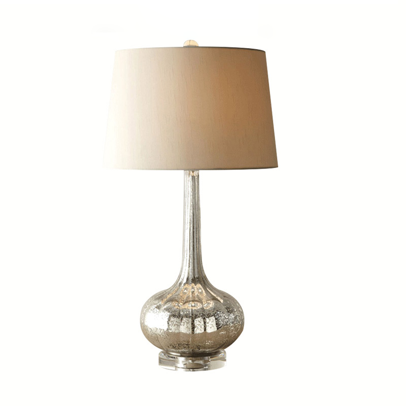 Lampe de Table Céramique Chic avec Abat-jour en Lin