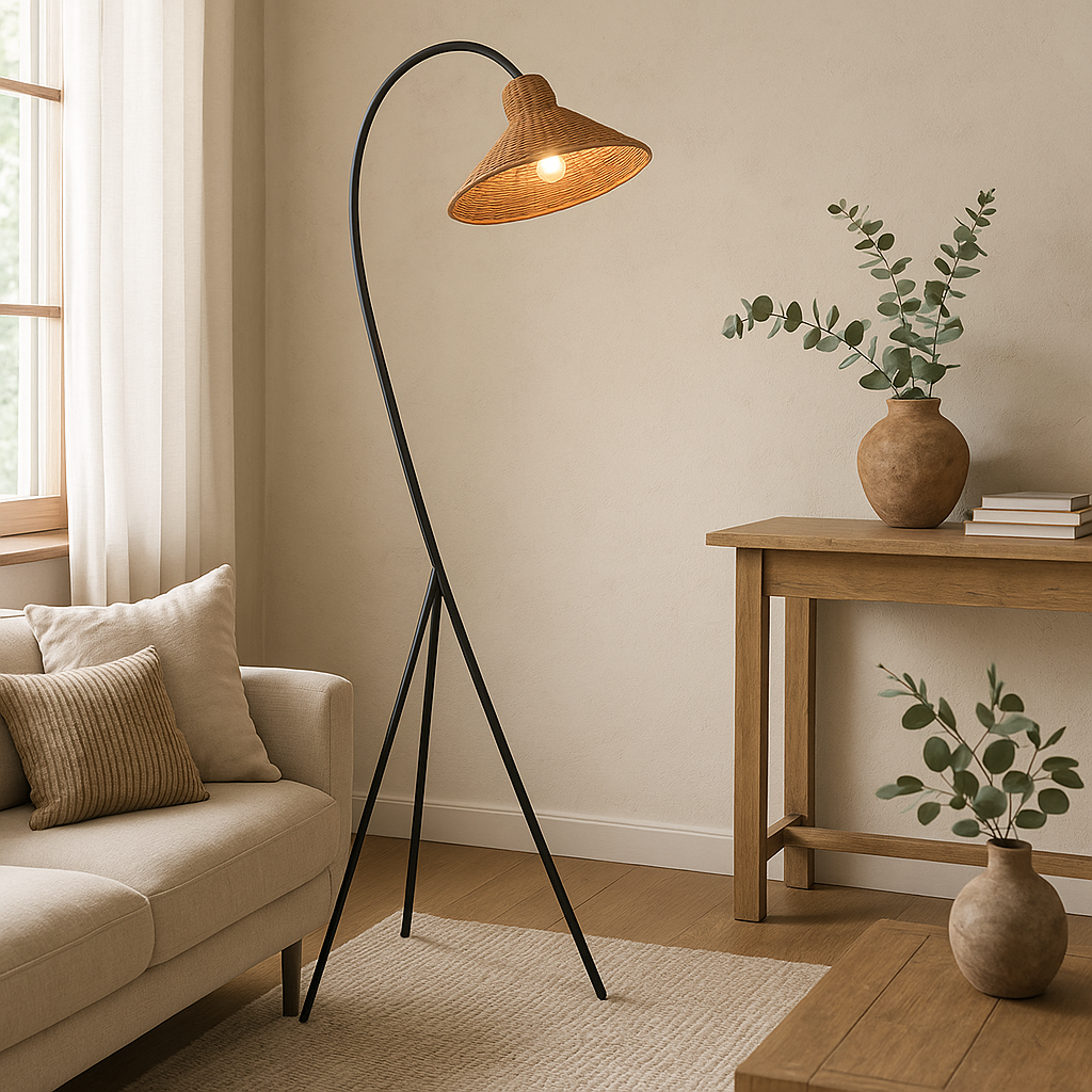 Lampe sur Pied en Bois | Éclairage Chic et Design - Foivo