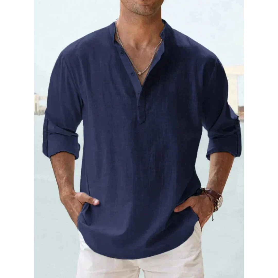 Chemise Homme Élégante à Manchette Longue