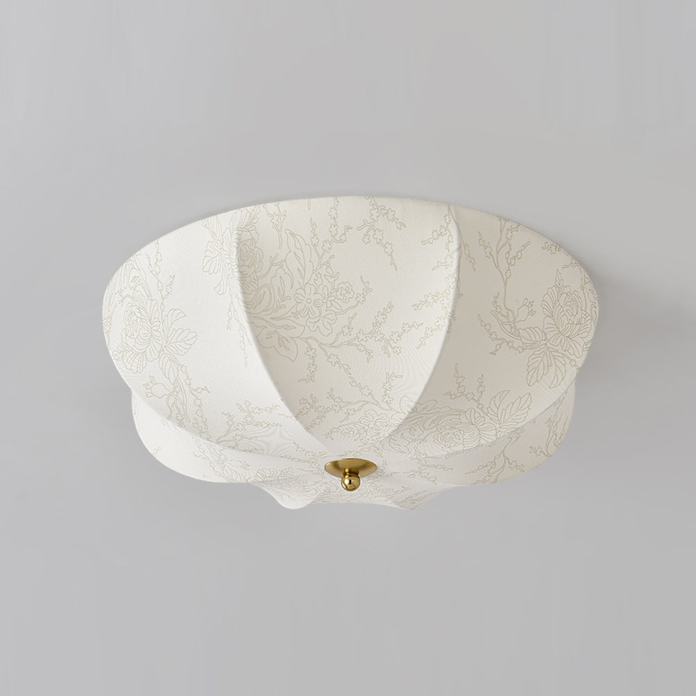 Lampe Tissu Chic Rétro Élégant